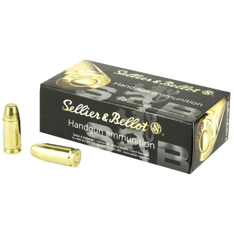 Sellier & Bellot 9 mm Luger FMJ 8,0g, 50 kpl