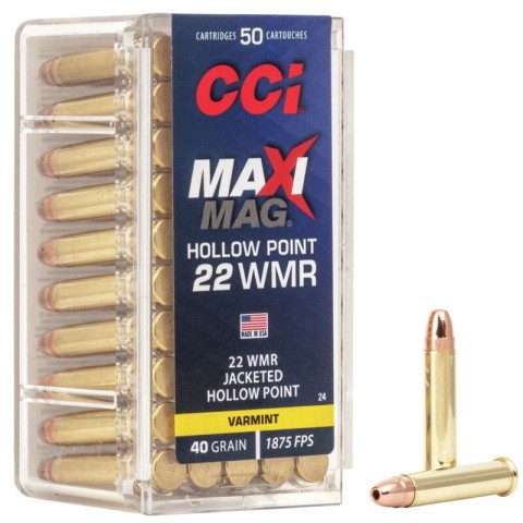 CCI .22 WMR MaxiMag. JHP