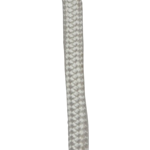 Palmikoitu polyamidiköysi 10 mm, valkoinen