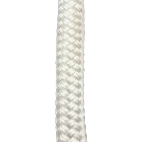 Palmikoitu polyamidiköysi 14 mm, valkoinen