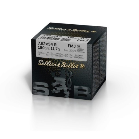 Sellier & Bellot 7,62x54R FMJ 11,7g, 50 kpl