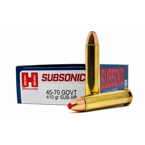 Hornady .45-70 Govt. SUB-X, 20 kpl