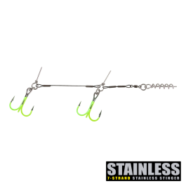 PRO UV Chartreuse Stinger SS 60lb Junior Tandem 1