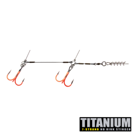 Titanium UV Orange Stinger 50lb Junior Tandem 1
