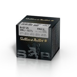 Sellier & Bellot 8x57JS FMJ 12,7g, 50kpl