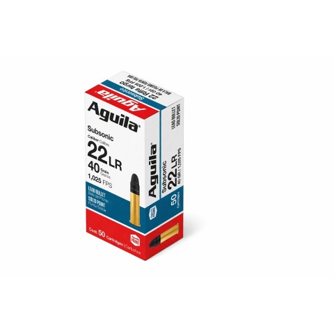 Aguila .22LR Subsonic Solid Point, 50 kpl