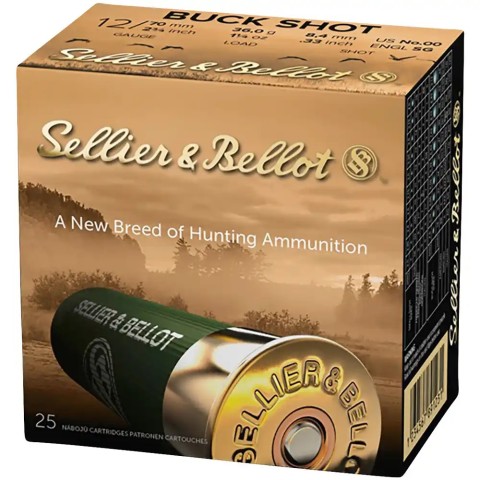S&B 12/70 Buck Shot 36g, 25kpl