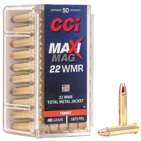 CCI .22 WMR Maxi-Mag TMJ, 50kpl/rasia