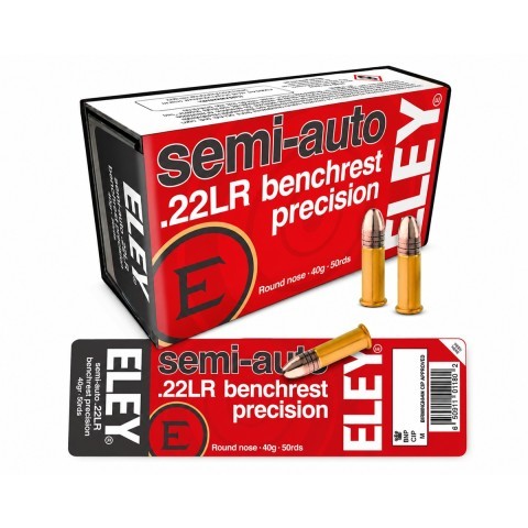 Eley .22 LR Semi-auto Benchrest Precision, 50 kpl