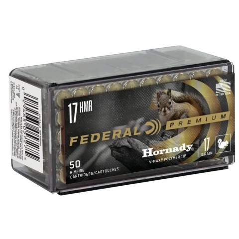 Federal 17 HMR V-Max 17gr, 50 kpl