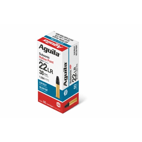 Aguila .22LR Subsonic HP, 50 kpl