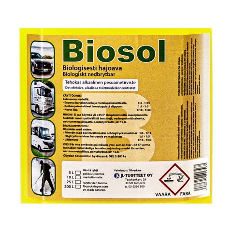 Biosol ekologinen pesuaine 25 l