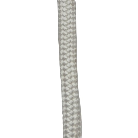 Palmikoitu polyamidiköysi 10 mm, valkoinen