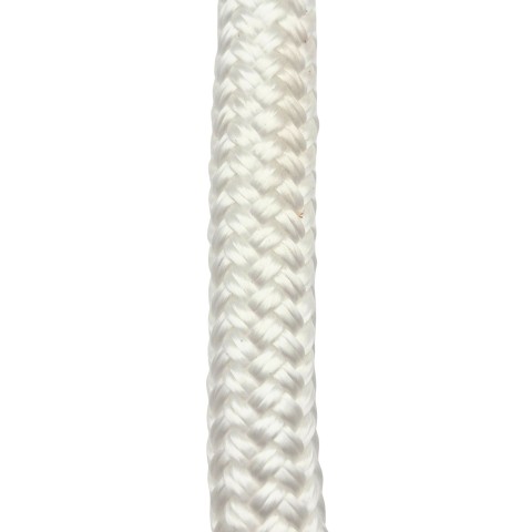 Palmikoitu polyamidiköysi 16 mm, valkoinen