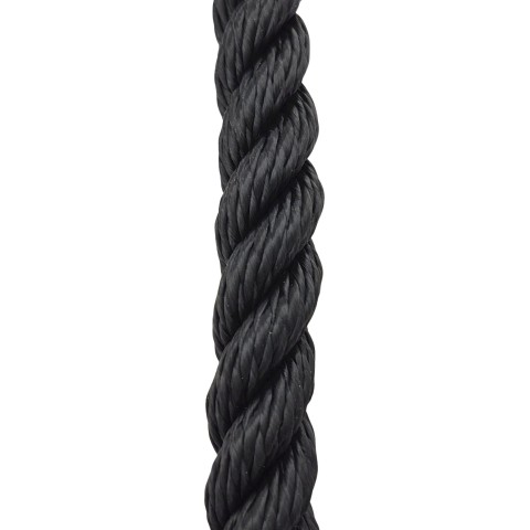 Kierretty polyesteriköysi 14 mm, musta