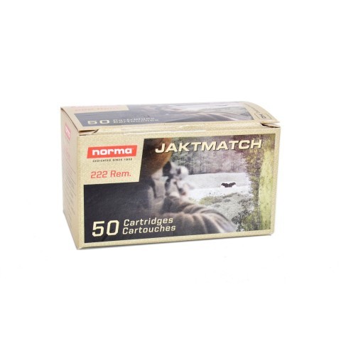 Norma Jaktmatch .222 REM FMJ, 50 kpl