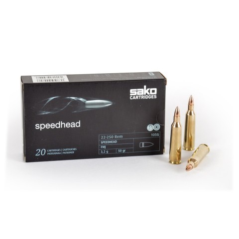 Sako .22-250 Speedhead FMJ, 20 kpl