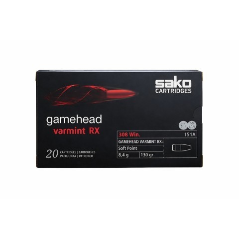 Sako .308 Win Gamehead Varmint RX, 20 kpl