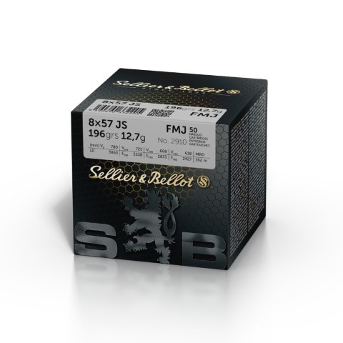 Sellier & Bellot 8x57JS FMJ 12,7g, 50kpl
